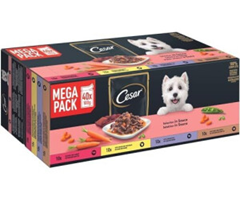 Cesar Premium Hundenassfutter Megapack (40x100g) für 13€ (-27%)