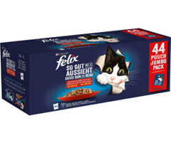 Felix So gut wie es aussieht „Fisch-Mix“ (44 x 85g) für 13€ (-29%)