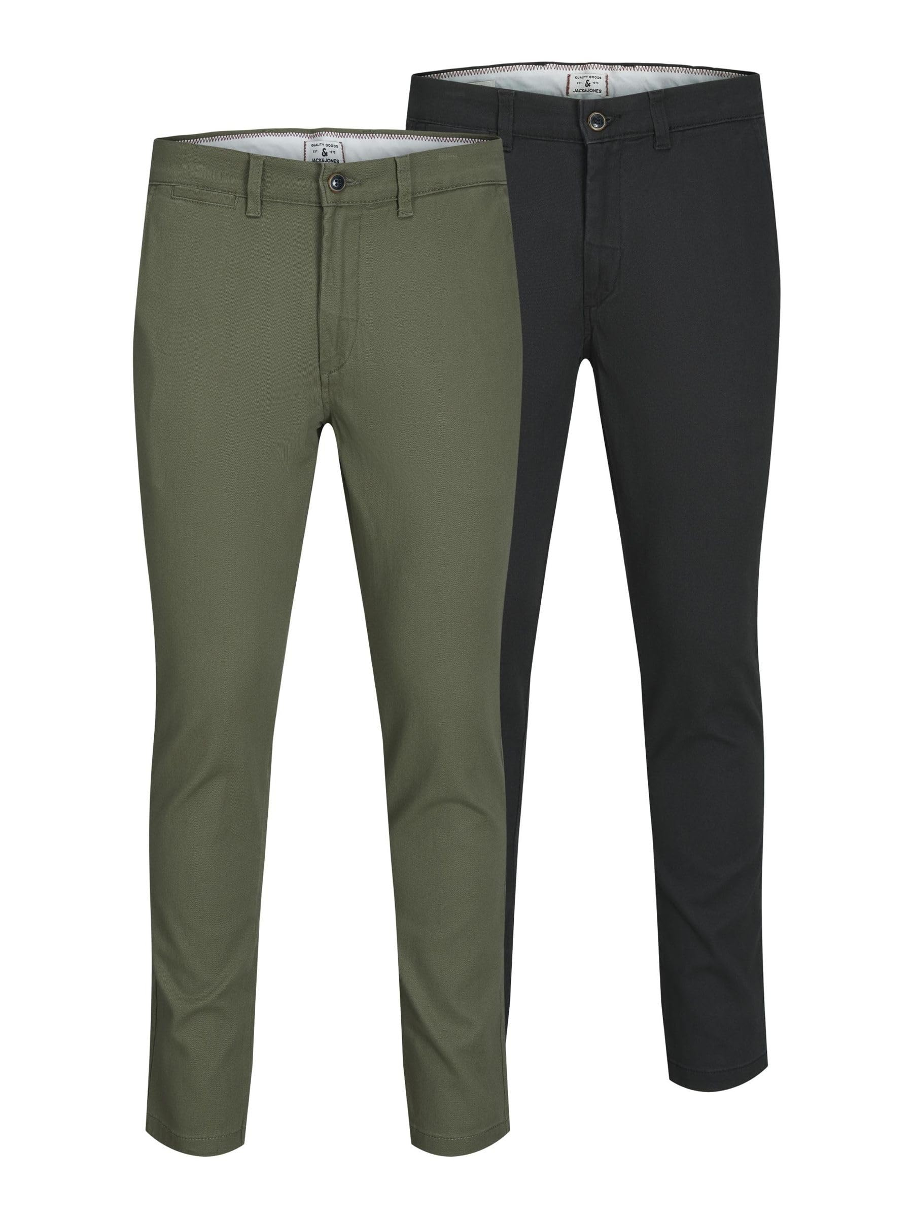 JACK & JONES Male Chino Hose 2er-Pack Slim Fit Chino Hose / W27 / für 15€ (-64%)