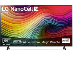 LG 55NANO81T6A 55 Zoll 4K NanoCell TV (AI-Prozessor, webOS 24, Magic Remote) für 349€ (-19%)