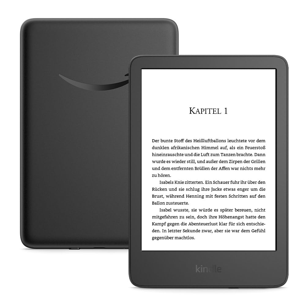 Amazon Retourenkauf Kindle (neueste Generation) anpassbares Frontlicht 16GB mit Werbung Schwarz