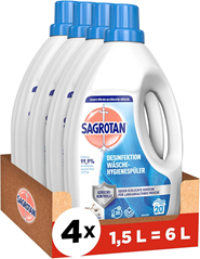 Sagrotan Wäsche-Hygienespüler Himmelsfrische (4x 1,5l Vorteilspack) für 12€ (-22%)