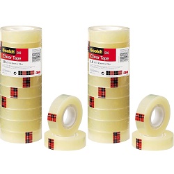 10 Rollen Scotch Transparentes Klebeband 508 (19mm x 33m)