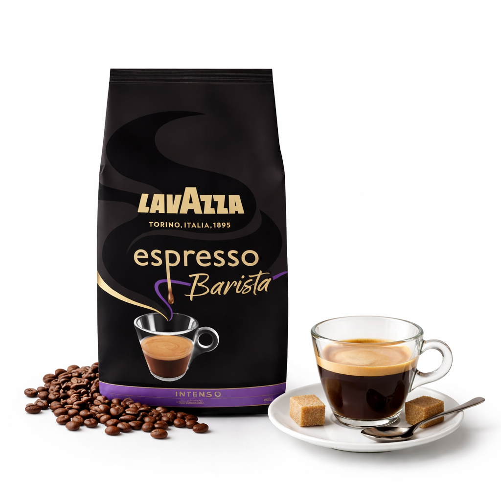Lavazza, Espresso Barista Intenso, ganze Arabica und Robusta Kaffeebohnen, Intensität 9/10, mittlere Röstung, 1 kg ( Spar-Abo) für 14€ (-42%)