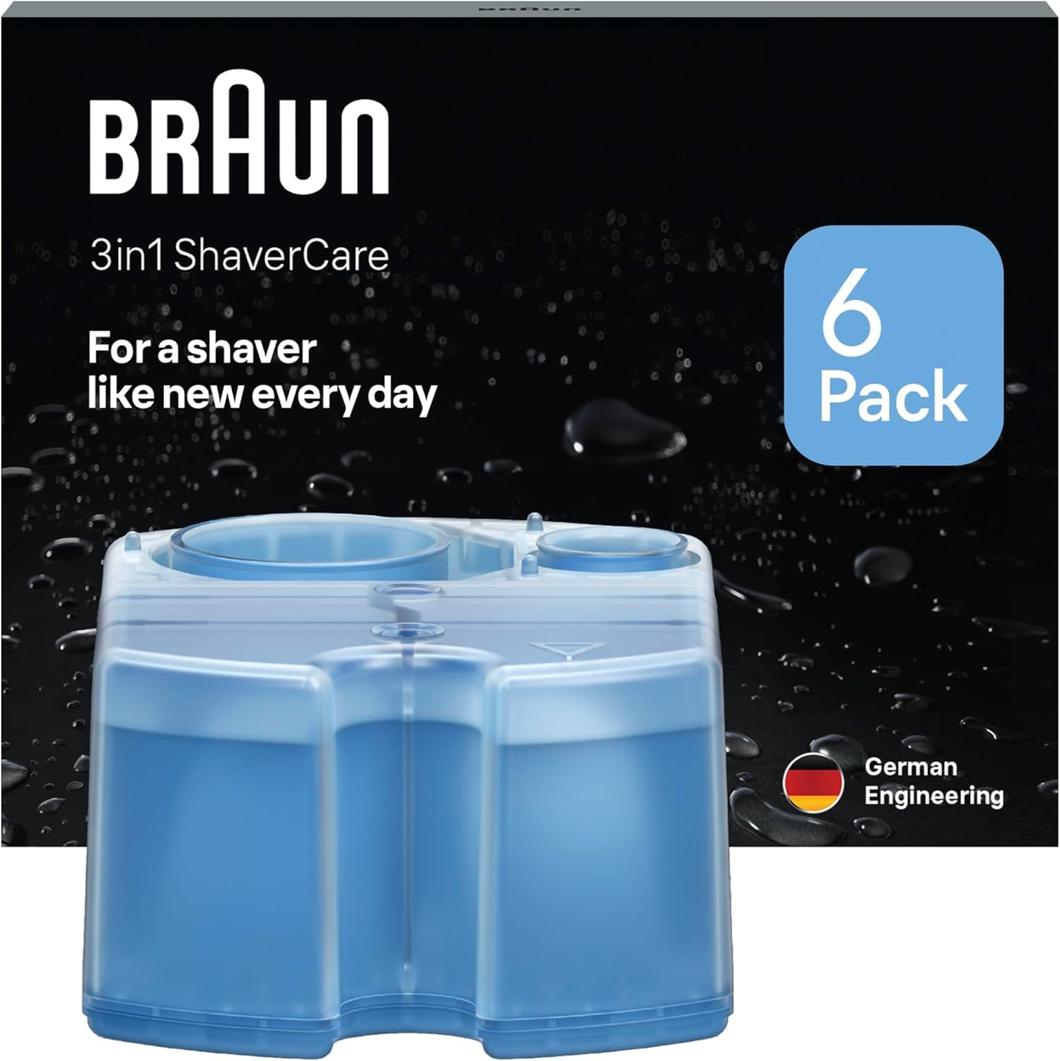 Braun 3-in-1 ShaverCare Reinigungskartuschen für Reinigungsstationen, 6er Pack für 20€ (-31%)