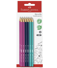 Faber-Castell Bleistifte Set HB (12 Stück, bruchsicher, Sechskant)