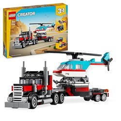 LEGO Creator 3in1 Tieflader mit Hubschrauber (31146, 270 Teile)