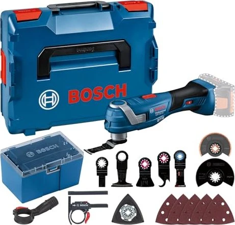 Bosch Professional GOP 18V-34 Akku-Multifunktionswerkzeug solo inkl. L-Boxx + Zubehör für 229€ (-8%)