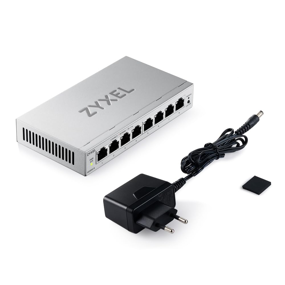 Zyxel GS1200 Desktop Gigabit Smart Switch, 8x RJ-45, V3 für 16€ (-27%)