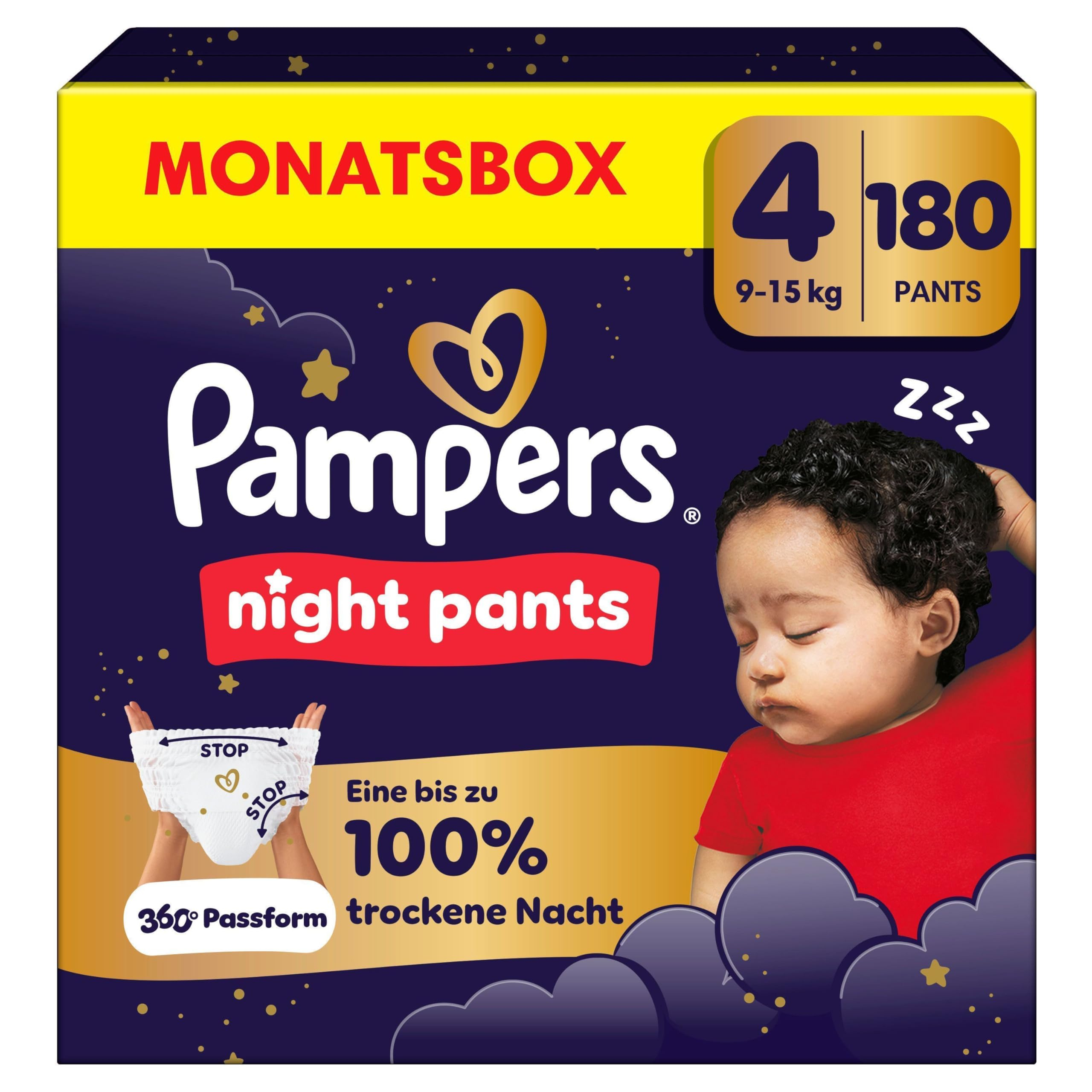 Pampers Night Pants Monatsbox, Größe 4,5 oder 6 – ab 31,83€ für 32€ (-47%)