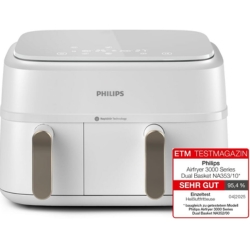 Philips Airfryer 3000 Series Dual Basket (9L) für 81€ (-26%)