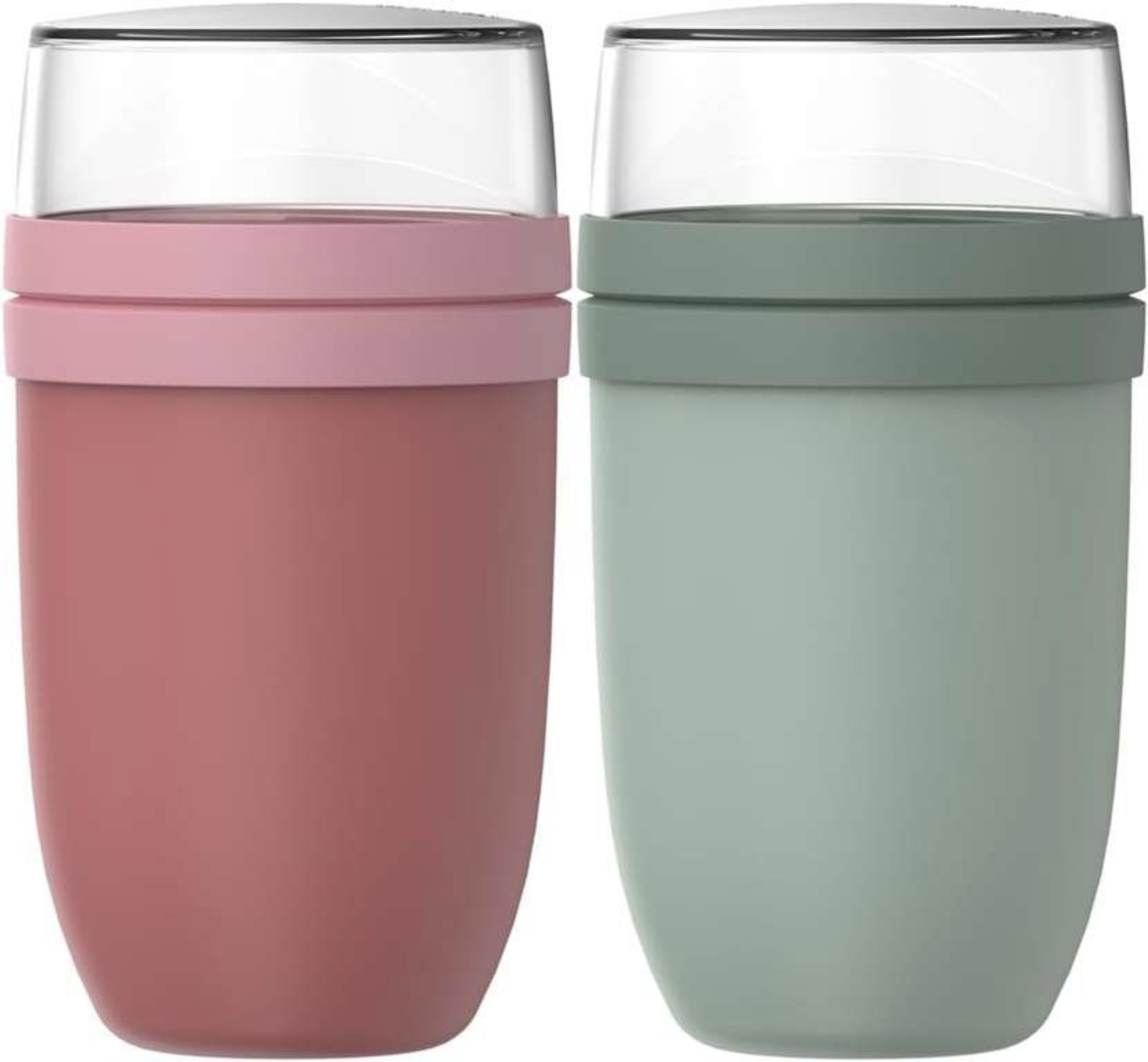 Mepal – Müslibecher xl Ellipse – To Go – Unterteilung für Joghurt & Müsli – 750 + 300 ml auch Nordic Sage für 13€ (-34%)