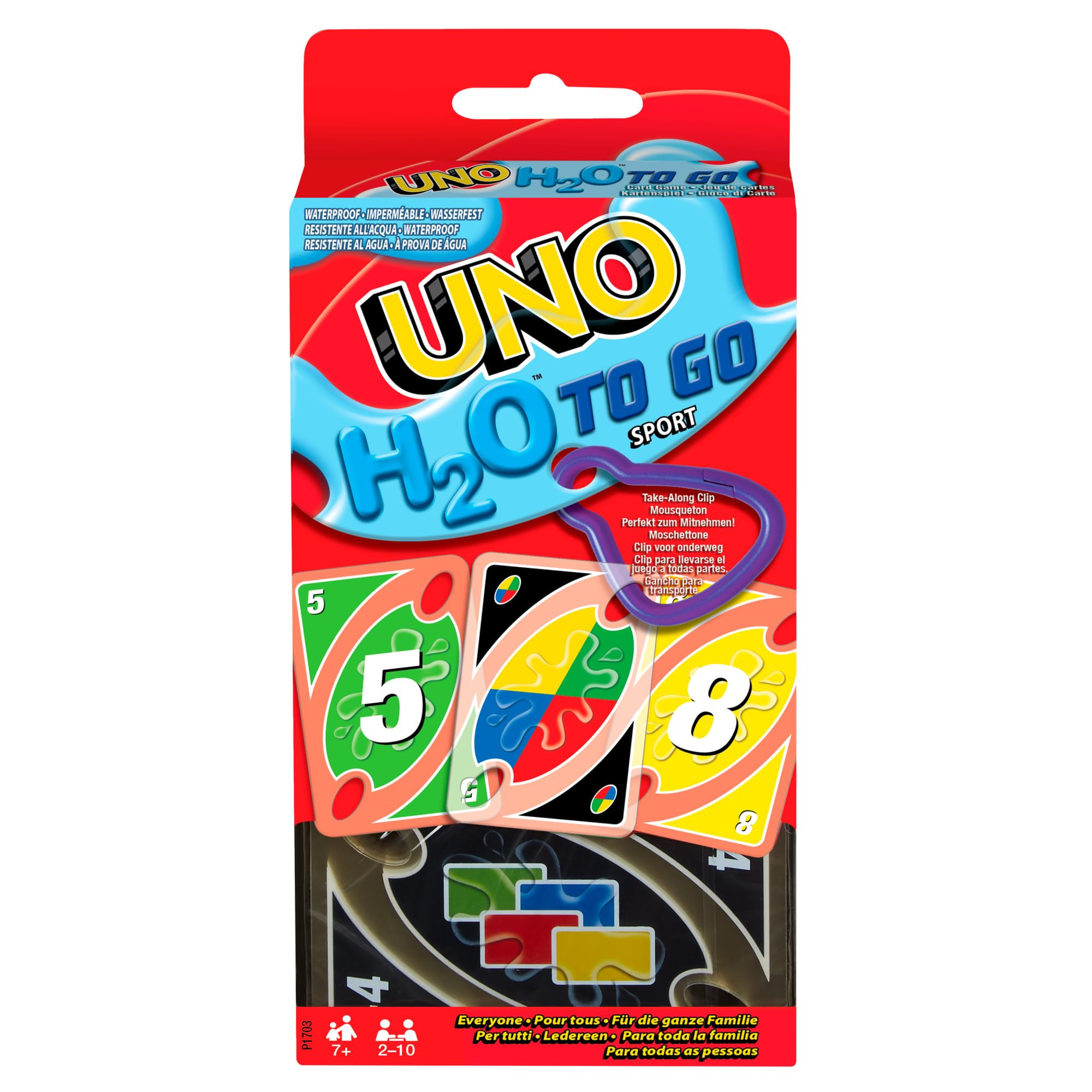 UNO H2O To Go bei Amazon – wasserfeste UNO-Version als früher -Day-Deal für 12€ (-45%)