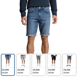 TOM TAILOR Herren TTJOSH Regular Shorts für 30€ (-25%)
