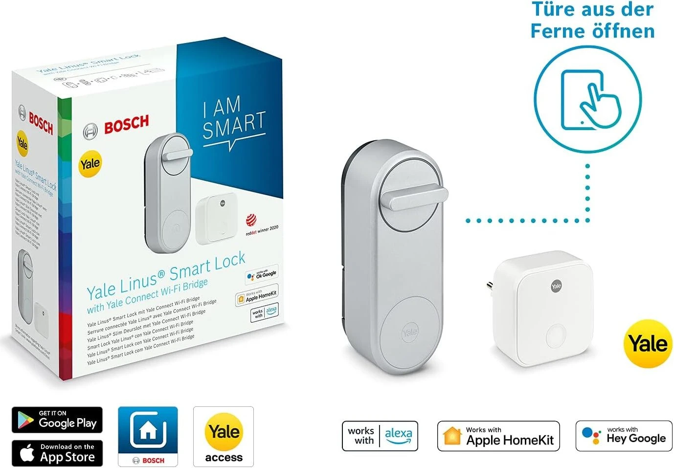Bosch Starter-Set Yale Linus Smart Lock, Set für 126€ (-7%)