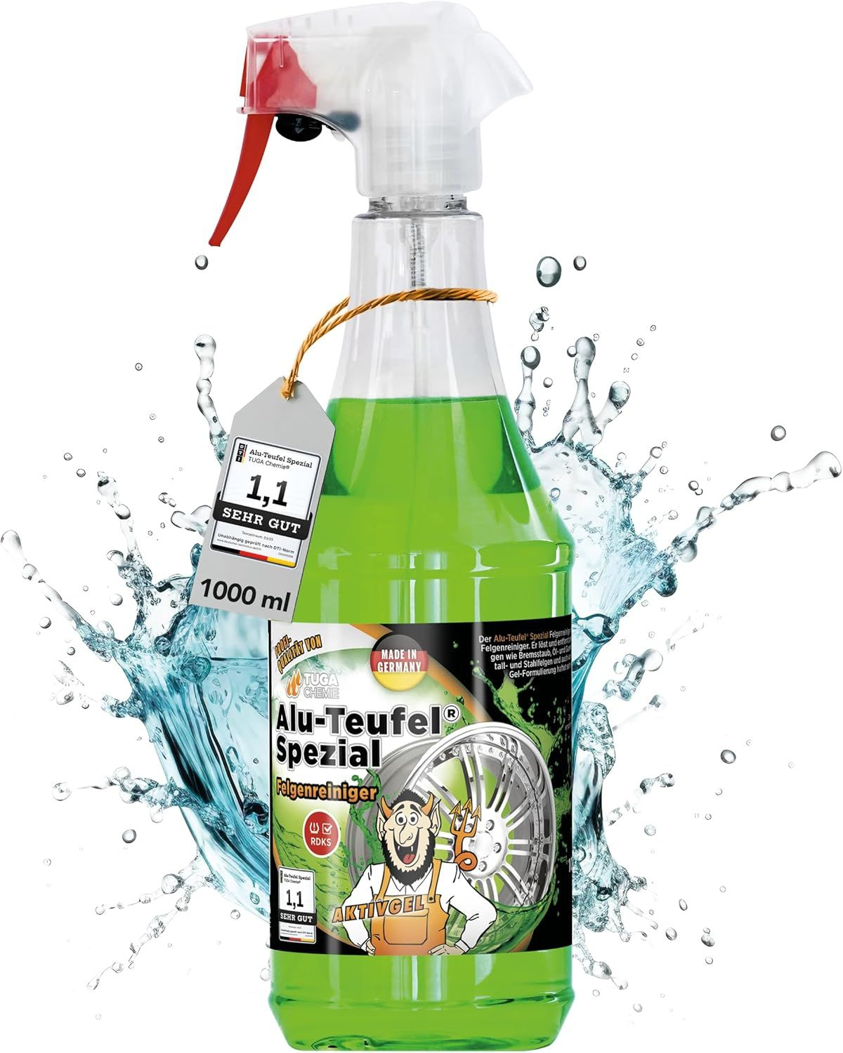 Amazon Tuga Chemie Alu-Teufel Spezial Felgenreiniger 1l Grün für 10€ (-34%)