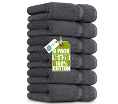 Utopia Towels Handtücher Set 6er-Pack 41×71 cm in Grau für 14€ (-20%)