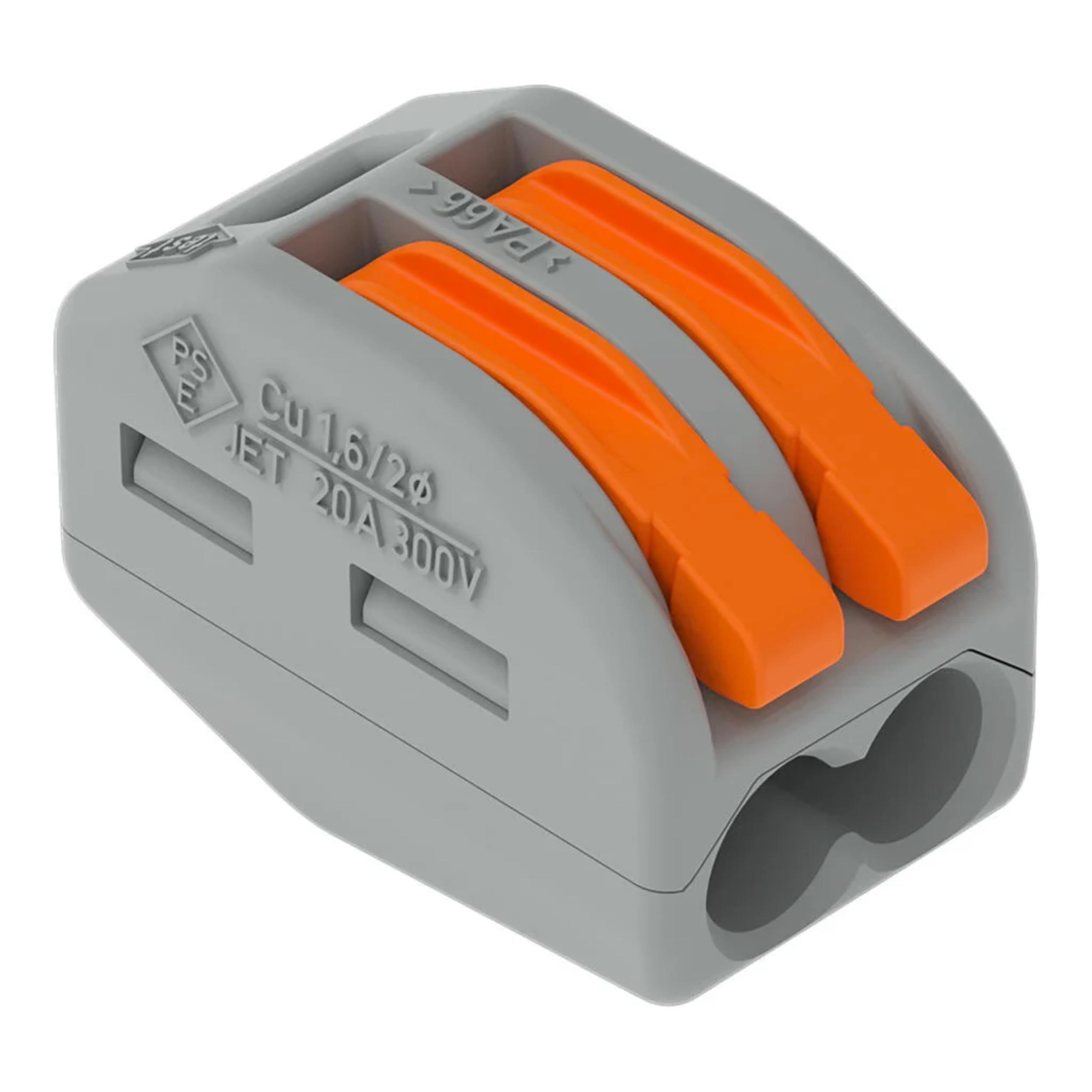 Wago Classic-Verbindungsklemmen 222-412 / 2 Leiter, bis 4 mm² / 50 Stück / für 10€ (-40%)
