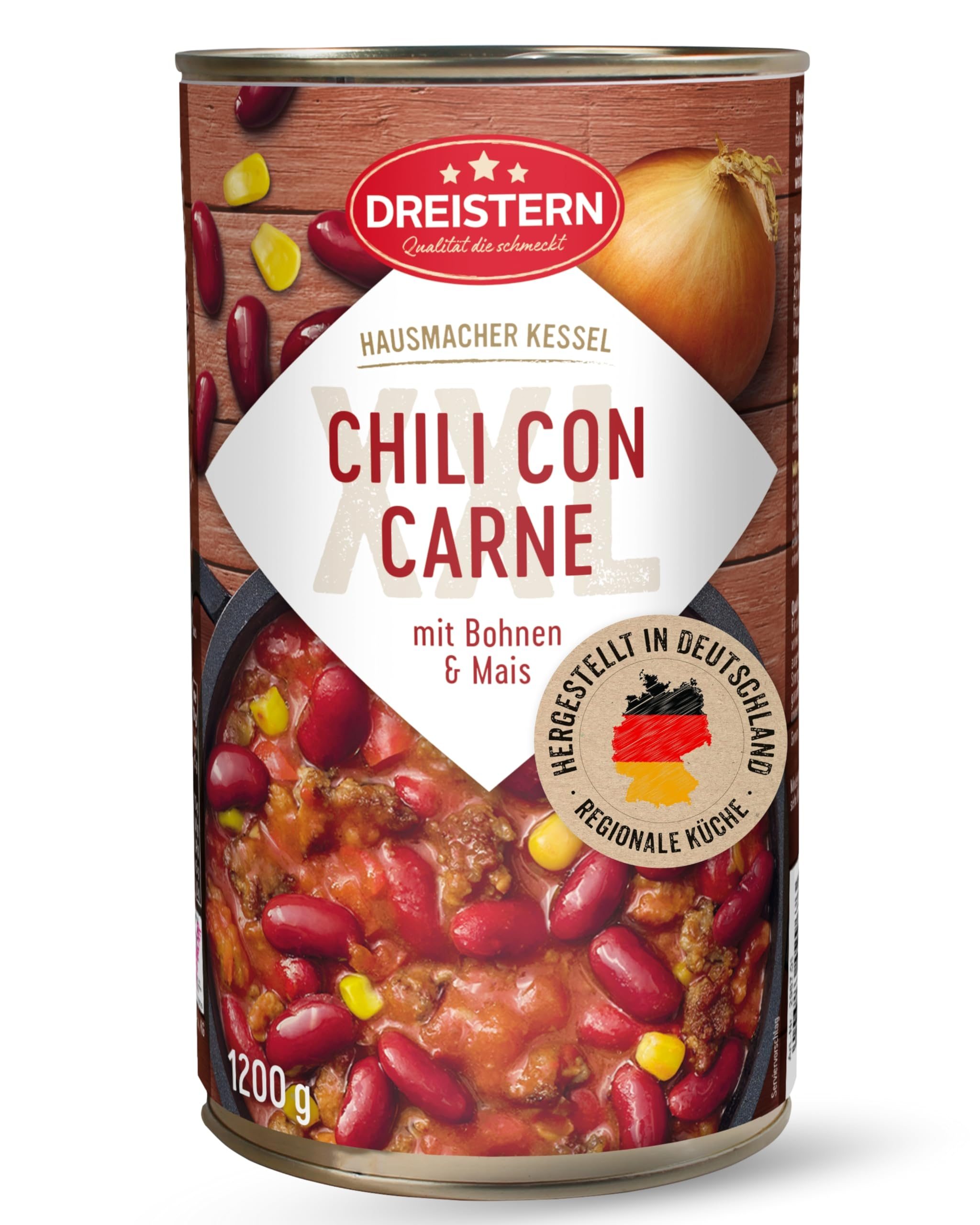 DREISTERN Chili con Carne 1200g für 5€ (-24%)