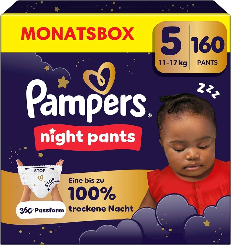 [AMAZON] Pampers Night Pants Monatsboxen ( Spar-Abo) für 32€ (-49%)