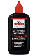 NIGRIN BIKE-CARE Allwetter-Kettenöl (100 ml, für alle Fahrradtypen) für 3€ (-60%)
