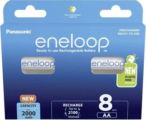 Panasonic eneloop (Gen 5) Mignon AA NiMH 2000mAh, 8er-Pack für 22€ (-9%)
