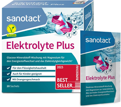sanotact Elektrolyte Plus (20 Beutel, Orange, Vegan) für 4€ (-42%)