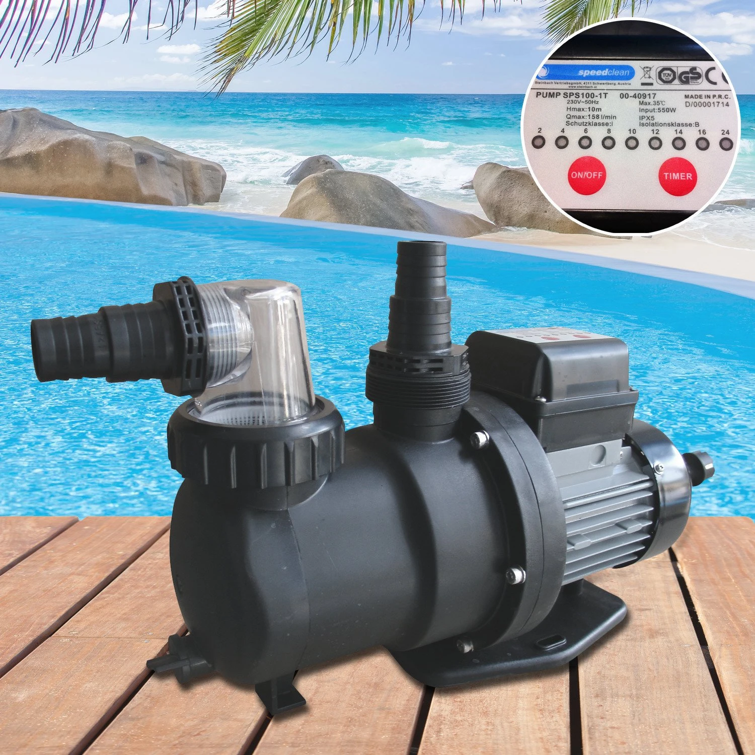Steinbach SPS 100-1 (T) Filterpumpe für 83€ (-16%)