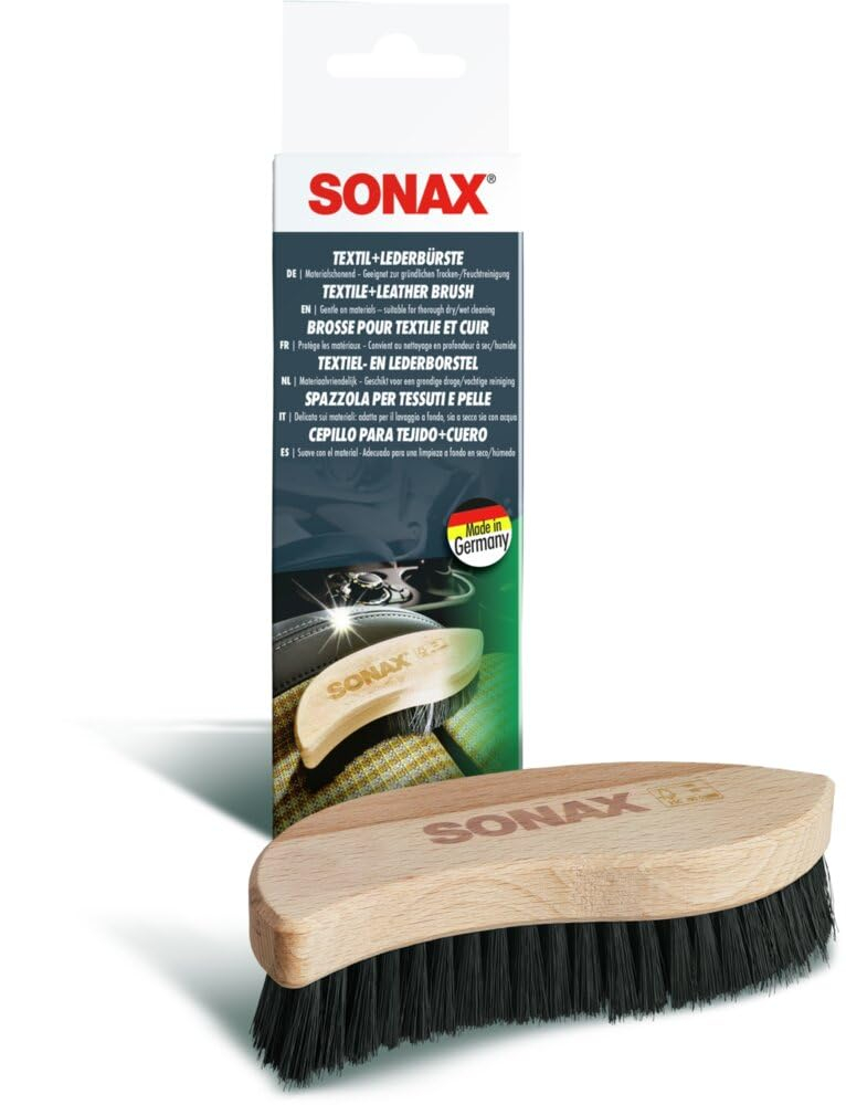 SONAX Textil- & Lederbürste: Ergonomische Reinigungsbürste für Auto & Haushalt für 5€ (-42%)