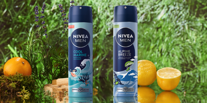 NIVEA MEN „Cool Marine“ oder „Alpine Breeze“ Artist Edition Deo Spray 150ml für 2€ (-27%)