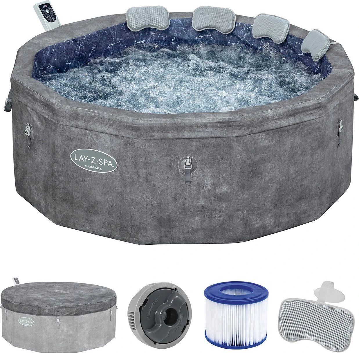 Bestway Lay-Z-Spa Carrara AirJet Whirlpool für 679€ (-18%)