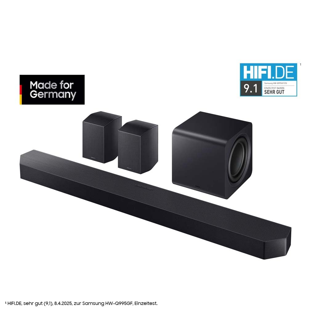 Samsung HW-Q995GF Q-Series 11.1.4 Dolby Atmos und DTS:X, SpaceFit Sound Pro, Q-Symphony für 671€ (-11%)