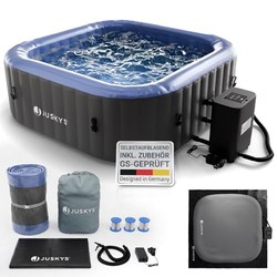 Juskys Whirlpool SpaLuxe (130 Düsen, aufblasbar)