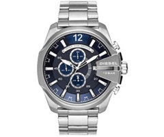 Diesel Mega Chief Herrenuhr Dunkelblau/Silberton für 99€ (-40%)