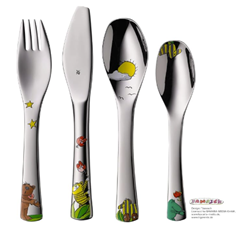 WMF Janosch Kinderbesteck-Set (4-teilig, Edelstahl) für 19€ (-17%)