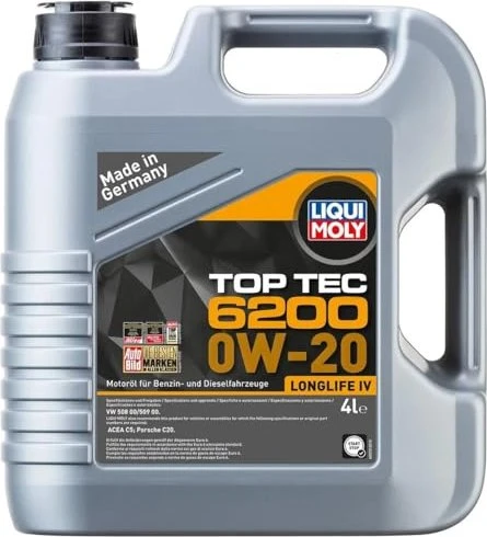 Liqui Moly Top Tec 6200 0W-20 5l für 57€ (-8%)