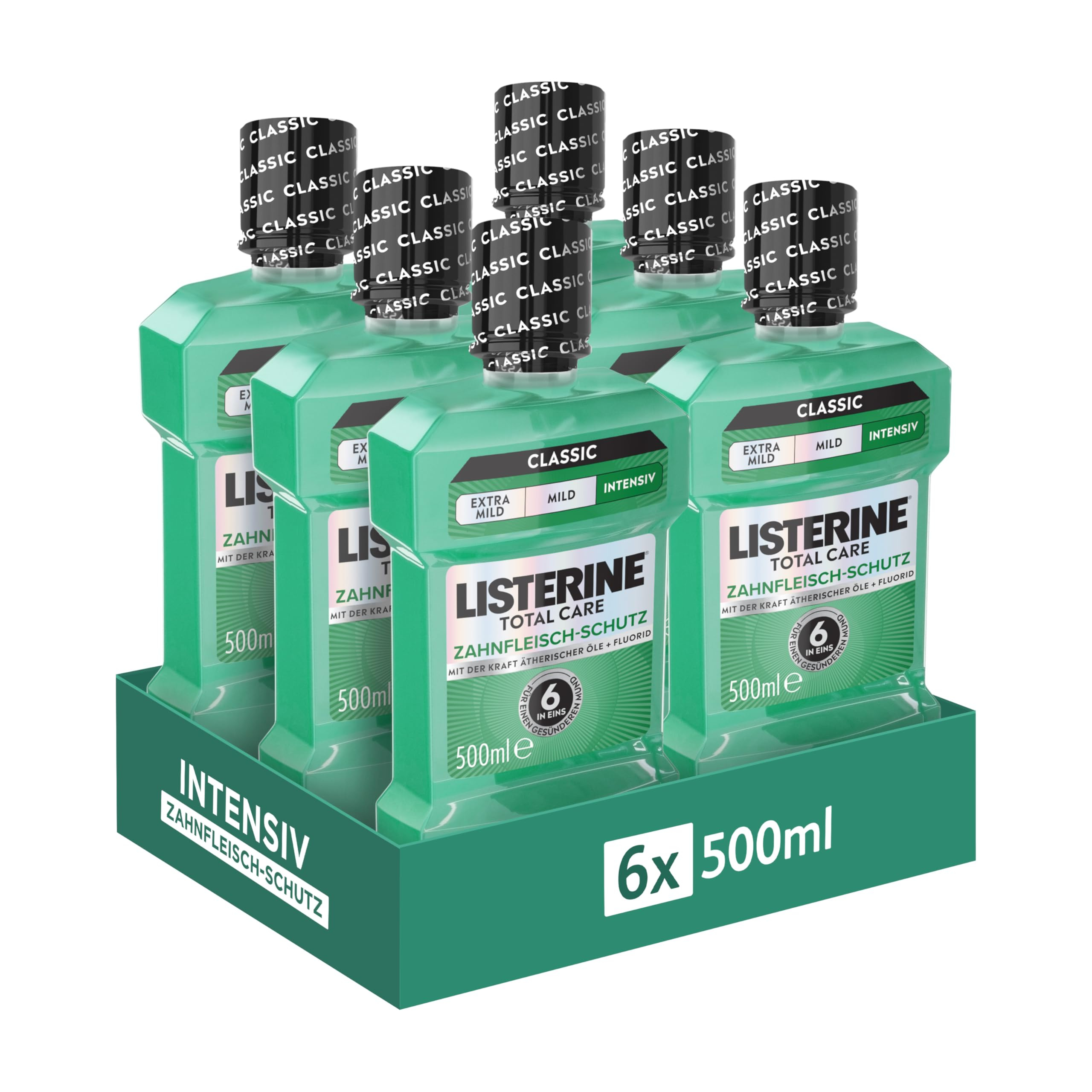 6x 500ml LISTERINE Total Care Zahnfleisch-Schutz (2,17€ pro Flasche) für 13€ (-46%)