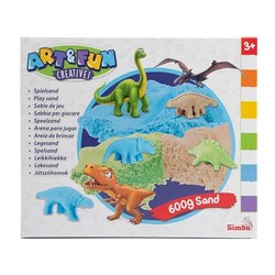 Simba Art & Fun Spielsand-Set Dinosaurier (3x 200g, 5 Formen, ab 3 J.)
