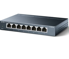 TP-Link 8-Port Gigabit Switch (Metallgehäuse, IGMP-Snooping, lautlos) für 17€ (-27%)