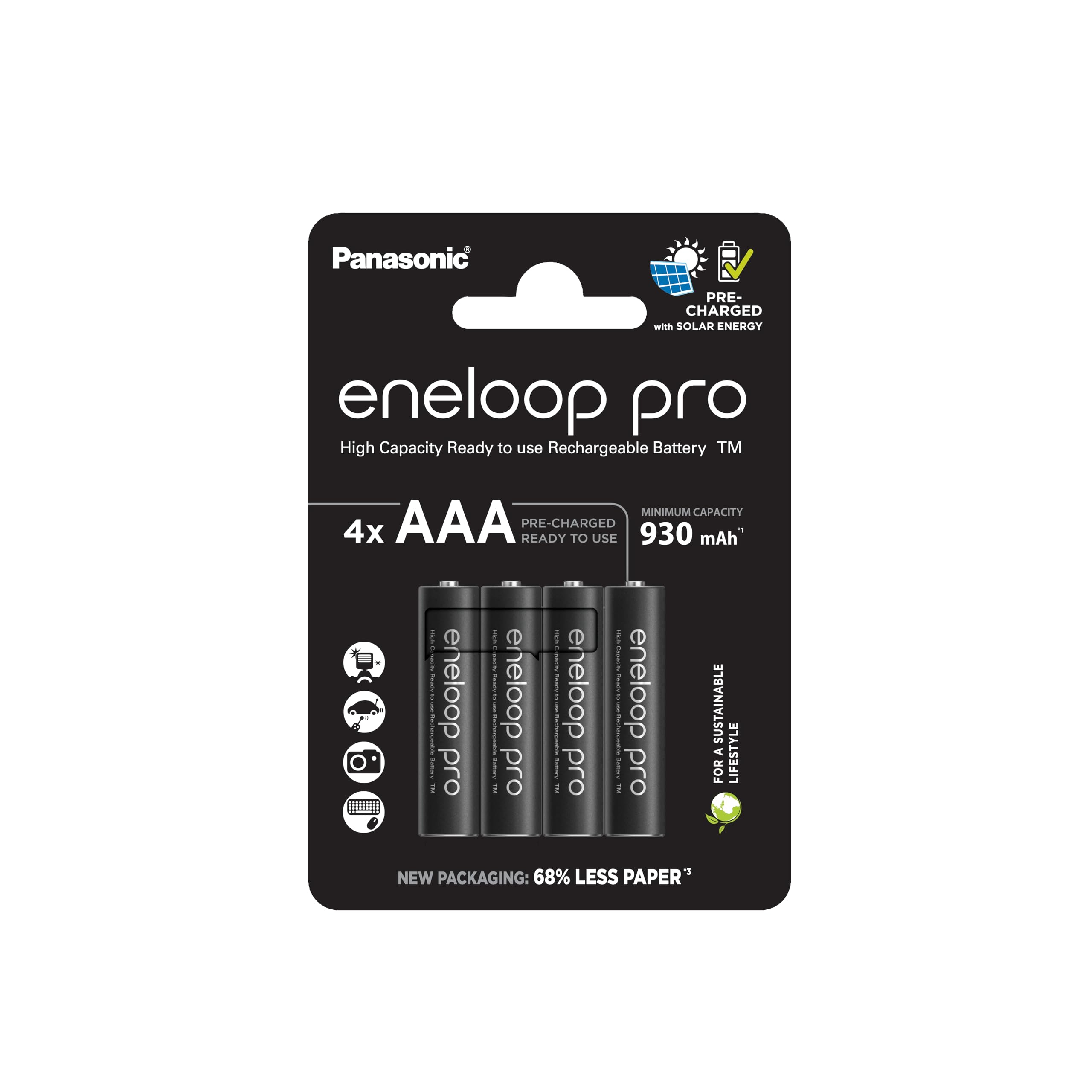 [ Amazon ] eneloop pro, AAA/Micro NI-MH Akku, 4er-Pack, Kapazität mit min. 930 mAh, Ready-to-Use NI-MH Akkus für 14€ (-29%)