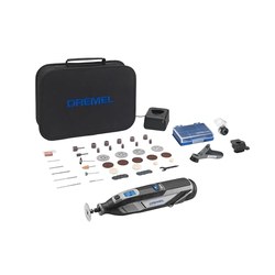 Dremel 8240 Akku-Multifunktionswerkzeug (12V, 3 Vorsätze, 45 Zubehör, Tasche)