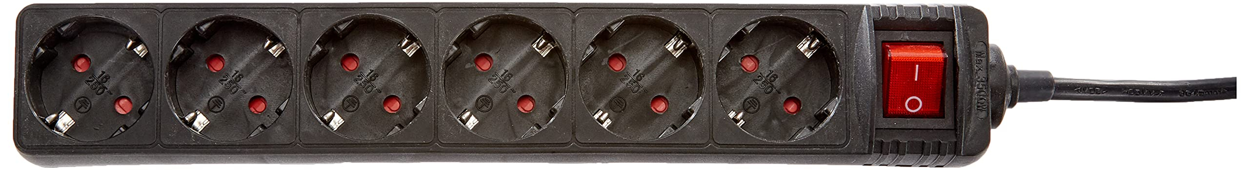 Kopp Standard 6-fach Steckdosenleiste mit beleuchtetem Schalter für 5€ (-37%)