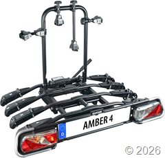 EUFAB Amber 4 Fahrradträger (Anhängerkupplung, 4 Räder, abklappbar) für 201€ (-9%)