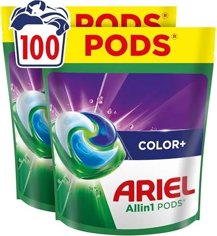 Ariel Color+ Allin1 Pods Waschmittel, 100 Stück (2x 50 Stück) für 25€ (-17%)