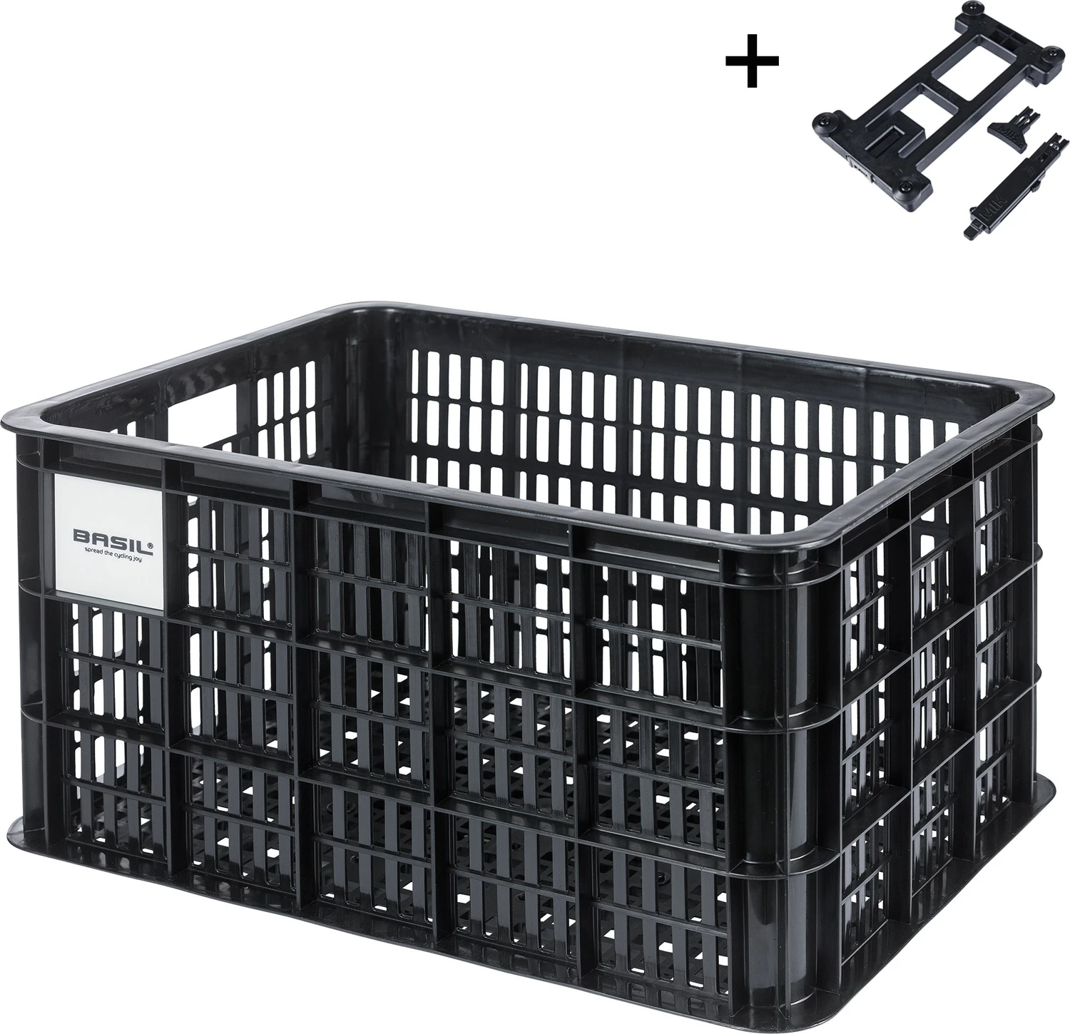 Basil Crate MIK L Fahrradkorb schwarz für 40€ (-7%)