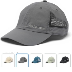 Columbia Tech Shade II Hat Unisex-Kappe (UPF 50, verstellbar) in diversen Farben für 16€ (-33%)