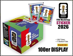 Panini FIFA WM 26 Sticker Box (100er / 700 Sticker) für 135€ (-10%)