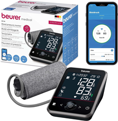 Beurer BM 64 Oberarm-Blutdruckmessgerät (AFib-Erkennung, App-Anbindung) für 53€ (-11%)