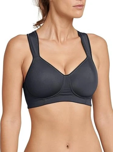 Schiesser Softcup Medium Support Sport-BH anthrazit (Damen) für 14€ (-23%)