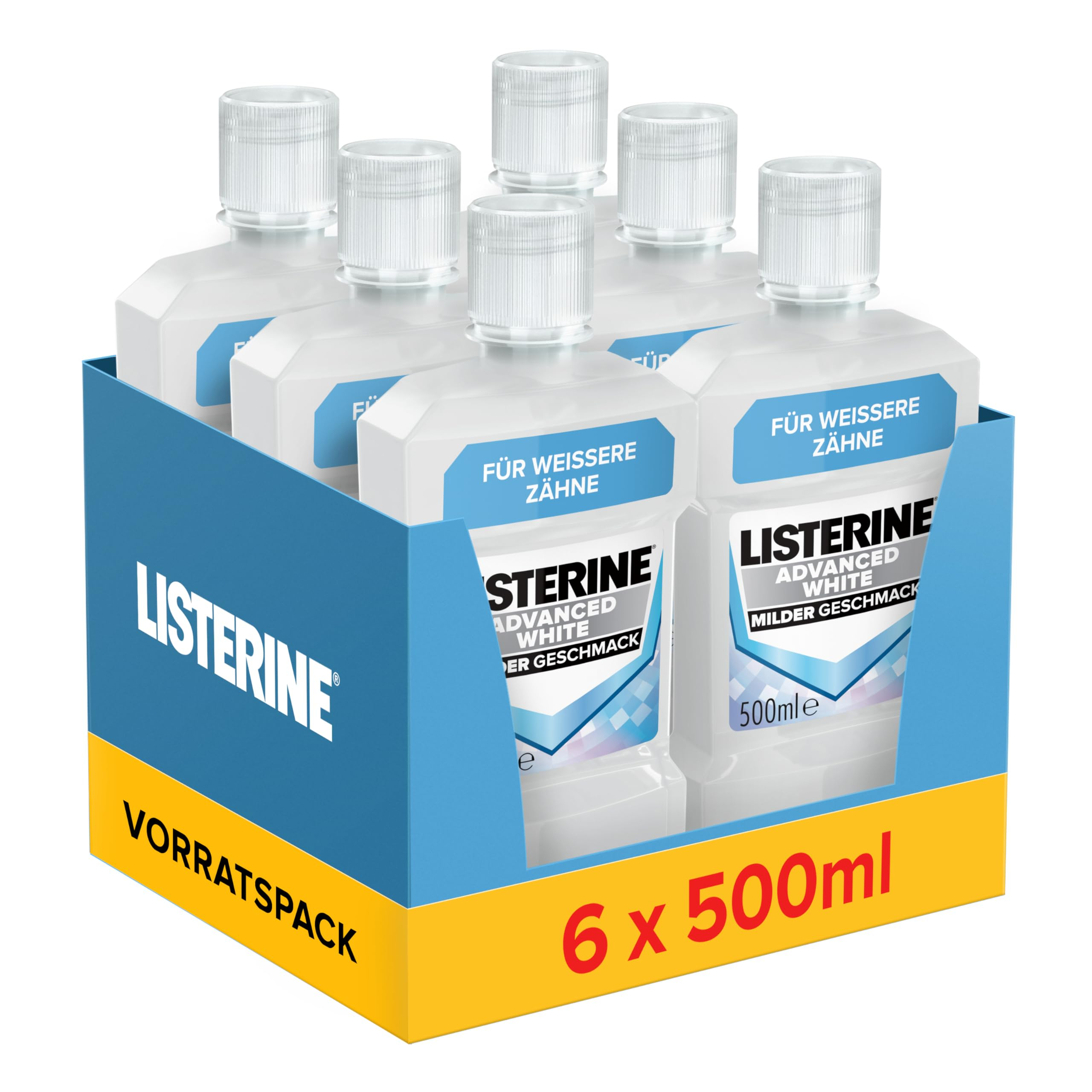 6x 500ml Listerine Advanced White Mundwasser für 13€ (-38%)